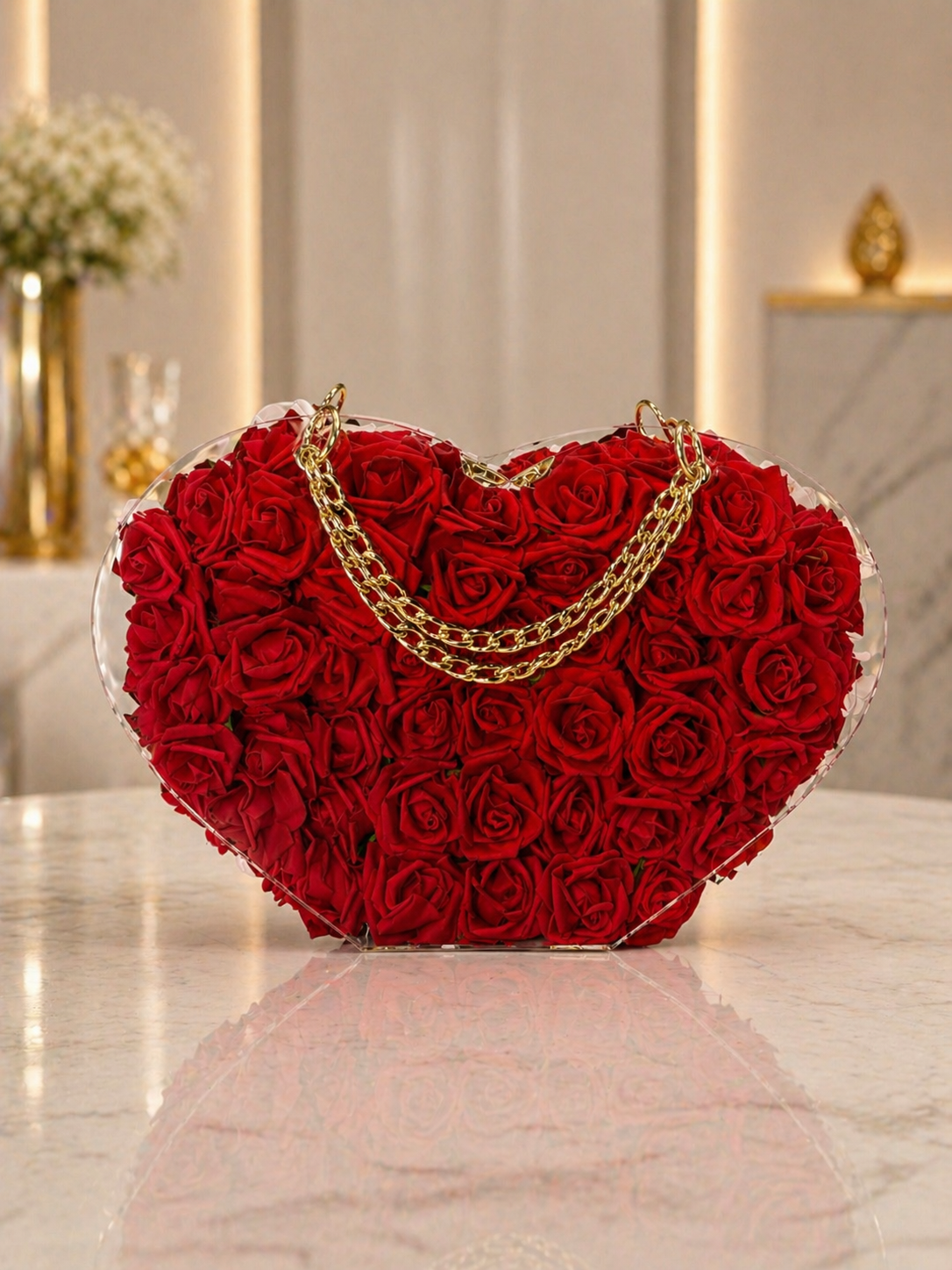 Sac Floral de Luxe - Passion Heart