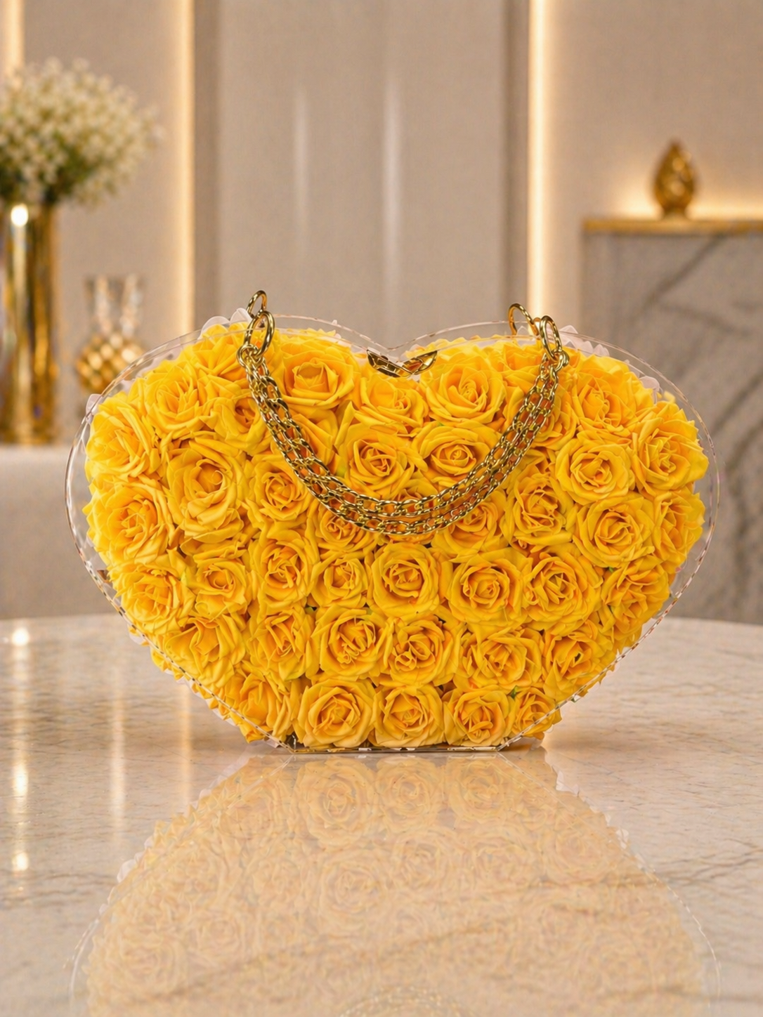 Golden Elegance Heart