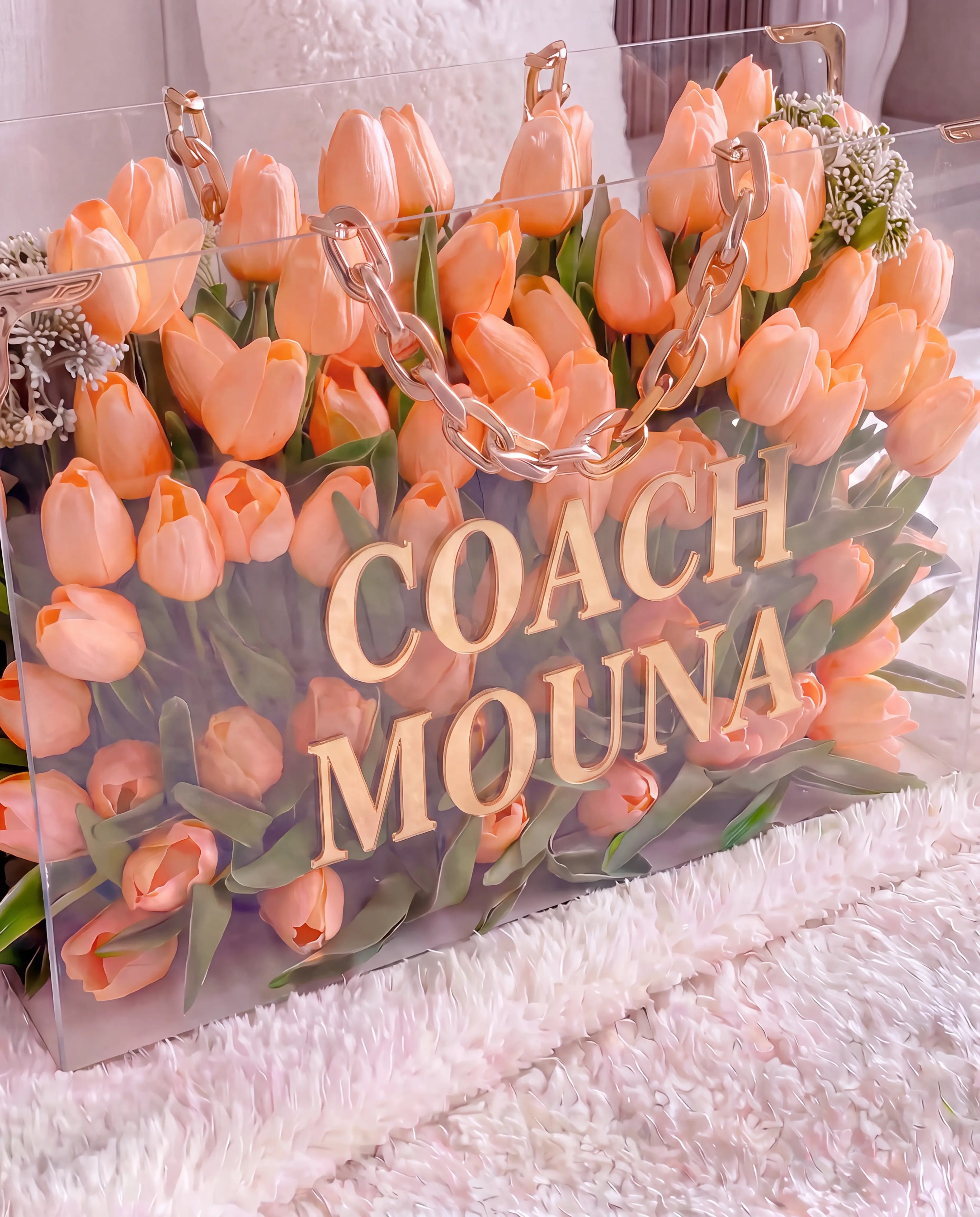 Peach Tulip Elegance