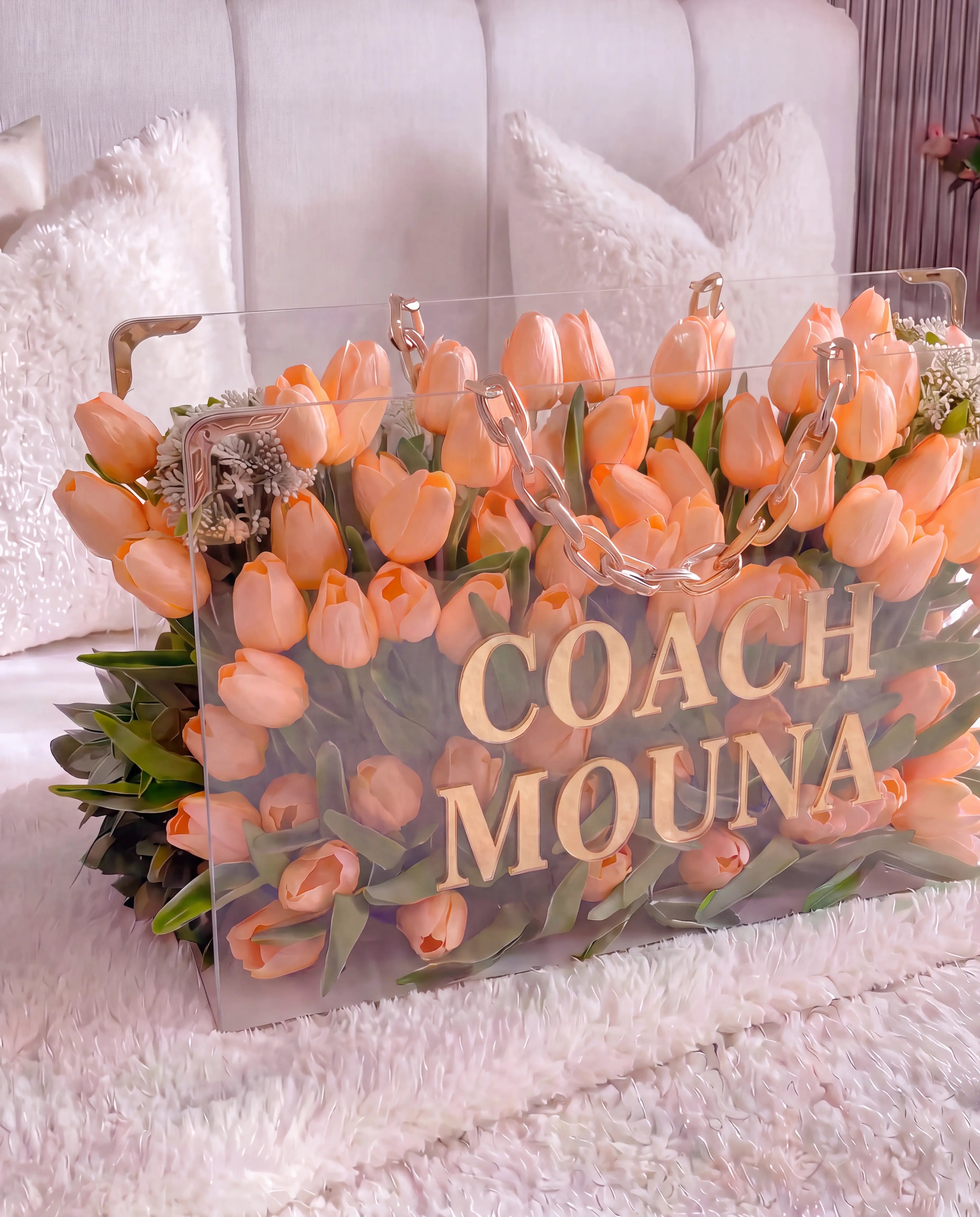 Peach Tulip Elegance