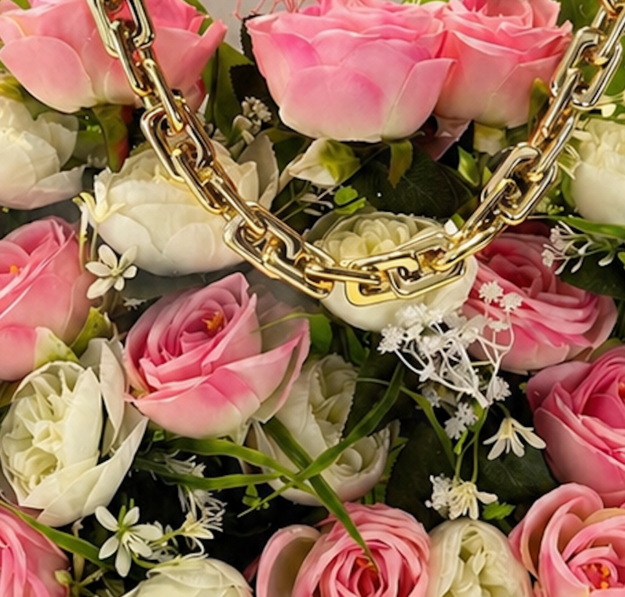 Sac Floral de Luxe en Roses